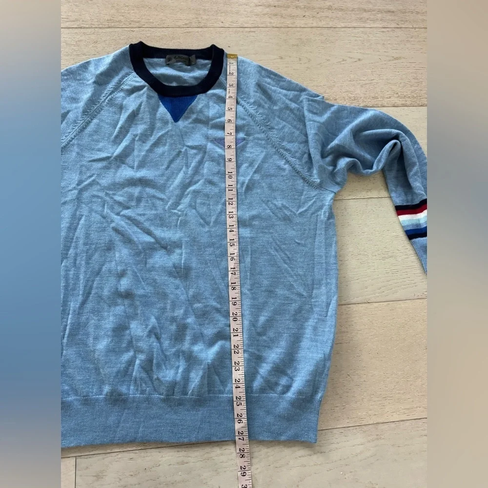 G/FORE Serape Crewneck Golf Sweater in Vista L